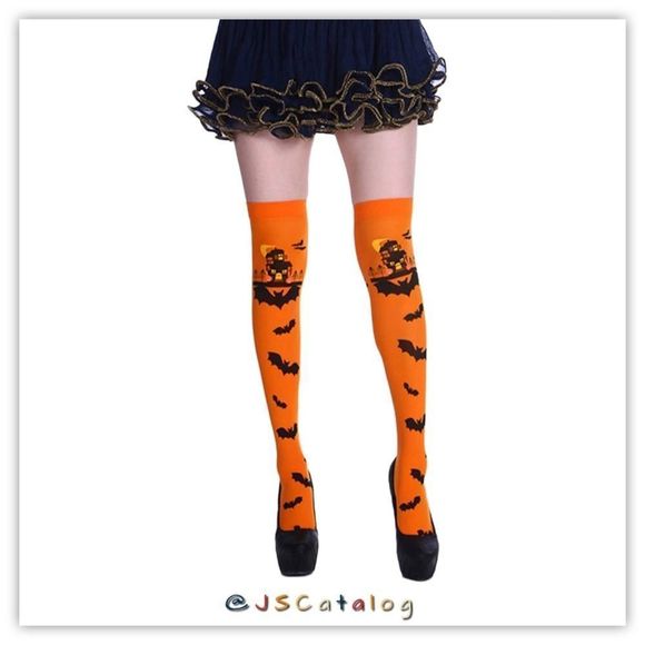 Spandex Striped Halloween Cosplay ThighHighs Stockings Socks OSFM - Picture 1 of 3